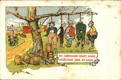 We Germand Must Hang Together Side by Each The Whole Family Postcard Postcard