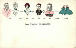 An Easy Example, Two Minus One Plus One by One Equals .....!! The Whole Family Postcard Postcard