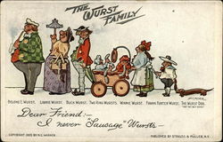 The Wurst Family The Whole Family Postcard Postcard