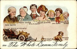 The Whole Damm Family The Whole Family Postcard Postcard