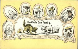 The Whole Dam Family The Whole Family Postcard Postcard