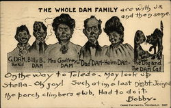 The Whole Dam Family The Whole Family Postcard Postcard