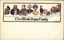 The Whole Damm Family The Whole Family Postcard Postcard