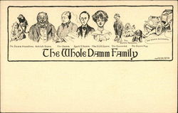 The Whole Damm Family The Whole Family Postcard Postcard