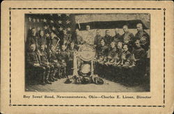 Boy Scout Band, Newcomerstown, Ohio - Charles E. Lieser, Director Boy Scouts Postcard Postcard