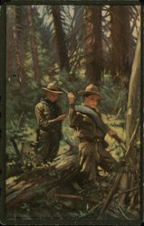 Blazing a Trail Boy Scouts Postcard Postcard