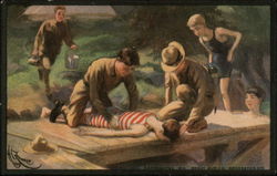 Boy Scouts: First Aid Postcard