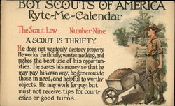 The Scout Law: Number Nine Postcard