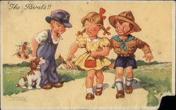 The Rivals!! Boy Scouts Postcard Postcard