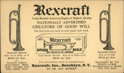 Rexcraft Trade-Marked American Bugles of Highest Quality Boy Scouts Postcard Postcard