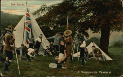 Boy Scouts, A Sluggards Reward Postcard