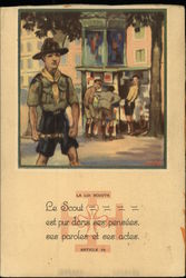 Le Scout est pur dans ses pensees, ses paroles et ses actes, Article 10 Postcard