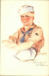 Danish Boy Scout Postcard