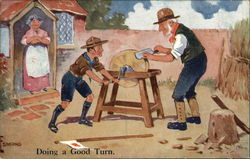 Doing a Good Turn Postcard