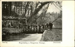 Negotiating a Dangerous Passage Postcard