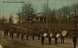 Boy Scouts Drum Corps Postcard Postcard