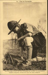 Feu en Pyramide Postcard