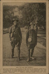 Rare Sam Fox and Joe Russell - Distance Walkers Boy Scouts Postcard Postcard