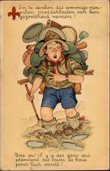 En te Denken dat Sommige Menschen Modderbaden voor hun Gezondherd nemen! Boy Scouts Postcard Postcard