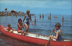 Canoeing on Great Salt Lake Salt Lake City, UT Postcard Postcard