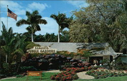 Main Building and Entrance Display, Sarasota Jungle Gardens Florida Postcard Postcard