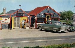 The Lobster Hut on Route 9 - 100 yards from Texaco Station Cape Porpoise, ME Postcard Postcard