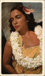 This Island Maiden's Languid Beaty Typifies Hawaii's Colorful Charm Postcard Postcard