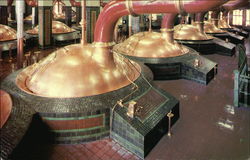 The Famous Fire-Brewing Kettles of the Stroh Brewery Company Postcard