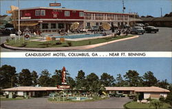 Candlelight Motel & Restaurant Columbus, GA Postcard Postcard