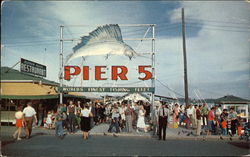 Pier 5, City Yacht Basin Miami, FL Postcard Postcard