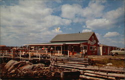 Carousel Wharf Boothbay Harbor, ME Postcard Postcard