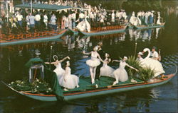 Birthday of the Boston Swan Boats Massachusetts Postcard Postcard