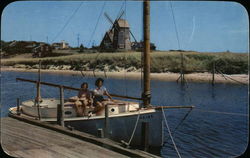 Quaint Scene on Herring River Cape Cod, MA Postcard Postcard