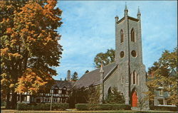 Historic St James Episcopal Church - Organized in 1762 as early outpost of Church of England Great Barrington, MA Postcard Postcard