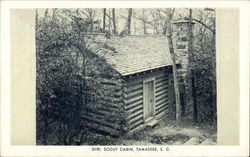 Girl Scout Cabin Postcard