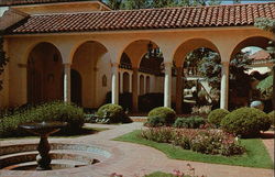 Patio of Villa Philmonte Boy Scouts Postcard Postcard