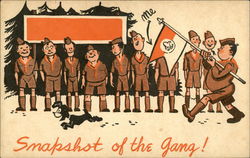 Snapshot of the Gang! Boy Scouts Postcard Postcard