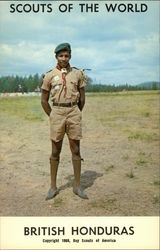 Scouts of the World: British Honduras Postcard