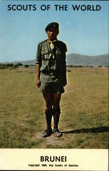 Scouts of the World: Brunei Boy Scouts Postcard Postcard