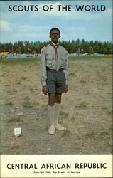 Scouts of the World: Central African Republic Boy Scouts Postcard Postcard