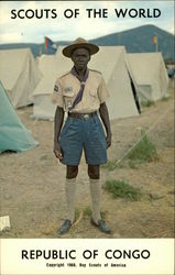 Scouts of the World: Republic of Congo Boy Scouts Postcard Postcard