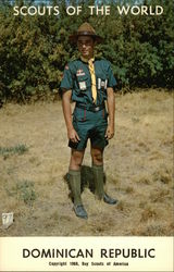 Scouts of the World: Dominican Republic Boy Scouts Postcard Postcard