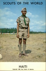 Scouts of the World: Haiti Boy Scouts Postcard Postcard