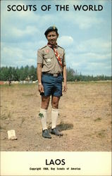 Scouts of the World: Laos Boy Scouts Postcard Postcard