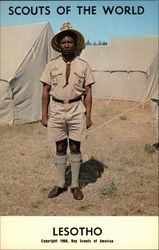 Scouts of the World: Lesotho Boy Scouts Postcard Postcard