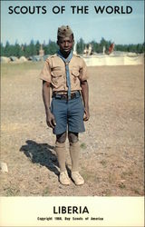 Scouts of the World: Liberia Boy Scouts Postcard Postcard