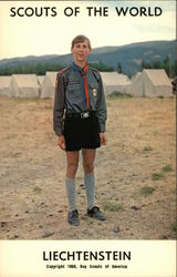 Scouts of the World: Liechtenstein Boy Scouts Postcard Postcard