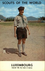 Scouts of the World: Luxembourg Boy Scouts Postcard Postcard