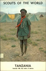 Scouts of the World: Tanzania Boy Scouts Postcard Postcard