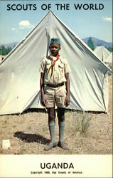 Scouts of the World: Uganda Boy Scouts Postcard Postcard